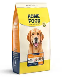 Корм для собак великих порід Home Food з індичкою та лососем 3кг