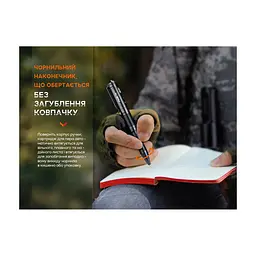 Тактична ручка Fenix T6 з ліхтариком Black (T6-Black) - мініатюра 8