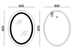 Дзеркало Lidz Vida з LED-підсвічуванням Touch LD78LF6080 - мініатюра 10
