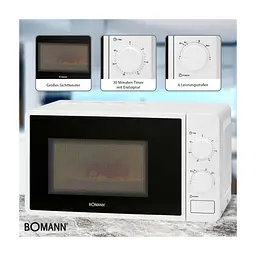 Мікрохвильова піч Bomann MW 6014 CB white (MW6014CB white) - мініатюра 4