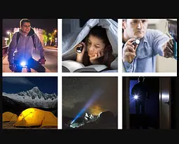 Ліхтарик ручний CATA CT8024, 5W Led-CREE Q5+COB, Zoom, 3 режими, алюміній, акумулятор, IP44 - мініатюра 5