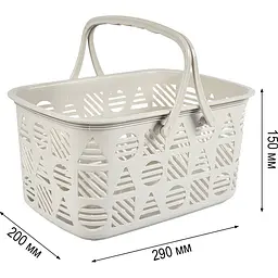 Кошик Stars Plast бежевий 9 л (94263/беж) - мініатюра 3