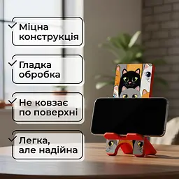 Підставка для телефону дерев’яна настільна Vladi Group «Кото-компанія» (VG3001-14) - мініатюра 5