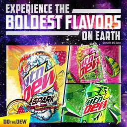 Газований напій Mountain Dew Spark Raspberry Lemonade Soda Pop 330 мл - мініатюра 4