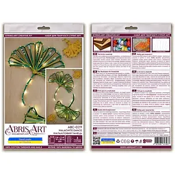 Набір стрінг-арт "Малахітовий танець" Abris Art ABC-029 дерев'яна основа