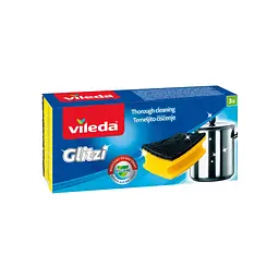 Губки кухонні Vileda Glitzi 3 шт. (3838447000331) - мініатюра 1