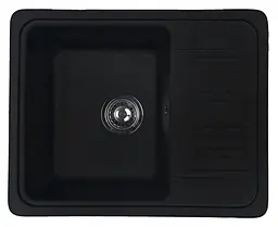Кухонна мийка Adamant SMALL антрацит 570x455x180 мм, з крилом 57 см - мініатюра 3