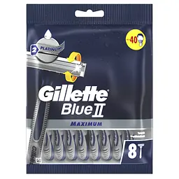 Одноразові станки для гоління (бритви) чоловічі Gillette Blue2 Max 8 шт. - мініатюра 2