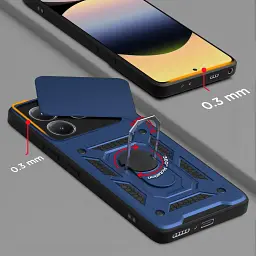 Панель BeCover Military для Xiaomi Redmi Note 14 5G Blue (713093) - мініатюра 4