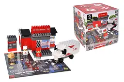 Конструктор блоковий QB300-007 "Block&Steps: НОВА ПОШТА. Центральне відділення" + ходилка та гра 3в1, 91дет. qbee