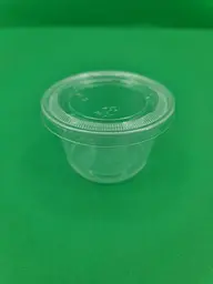 Соусник пластиковий 4OZ, 118 мл, 100 шт, колір прозорий, харчовий поліпропілен для соусів, доставки та HoReCa - мініатюра 3