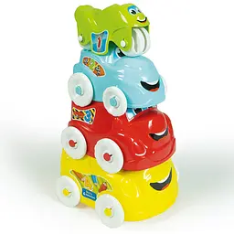 Іграшка-пірамідка Baby Clementoni Fun Vehicles розвиваюча (17111) - мініатюра 4