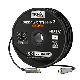 Кабель HDMI V2.1 оптичний 45м Trinix (AOC-HDMI8k-45m) (74-00147) - мініатюра 1