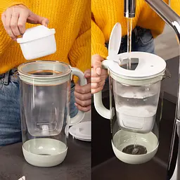 Фільтр-глечик Brita ONE LED MXpro скляний світло-зелений (1061075) - мініатюра 8