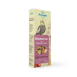 Колосок Природа для середніх папуг Мультифрукт 140г арт.PR740001