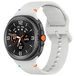 Силіконовий ремінець на смарт годинник Samsung Galaxy Watch 8 40mm/8 Classic 46mm/8 44mm, Silicone, light grey, зі зручною застібкою, на фітнес браслет, ArmorStandart (ARM86863)