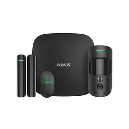Комплект бездротової сигналізації Ajax StarterKit Cam чорний з 2G, Ethernet, фотоверифікацією тривог (26-00090) - мініатюра 1