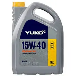 Автомобільна моторна олива YUKO DYNAMIC 15W-40 5л 4823110401576 - мініатюра 2