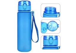 Пляшка для води EasyFit AquaFlow 800 мл (синя) - мініатюра 2