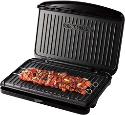 Гриль George Foreman прижимний Fit Grill Large 2400Вт темп. режимів-1 пластик чорний Russell Hobbs kuh0015467