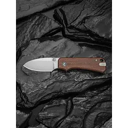 Ніж складаний кишеньковий Civivi Baby Banter Slip Joint (6 см) Nitro-V / Wood натуральний - мініатюра 13