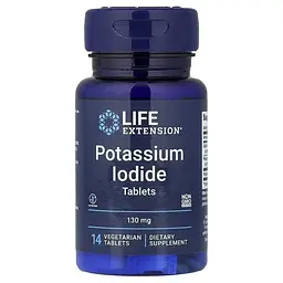 Калію йодид Life Extension Potassium Iodide 130 мг 14 вегетаріанських таблеток