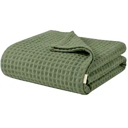 Плед покривало Cosas Olive Greek Waffle 230х240 см вафельне (Blanket_53Olive_GreekWaffle_230x240)