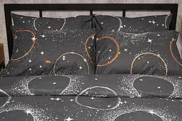 Комплект постільної білизни Moon&Star Бязь Gold Люкс Cosmic Glow двоспальний 175х210 наволочки 2х40х60 - мініатюра 3