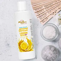 Лубрикант MyLove Aroma Series IntimMassage 2in1 Lemon, 300 мл - мініатюра 4