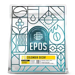 Кава в зернах EPOS COLOMBIA DECAF (БЕЗ КОФЕЇНУ) свіжообсмажена 100% арабіка 1 кг