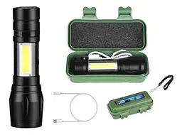 Ліхтар ручний POLICE 511-T6-450 lum USB вбудований акумулятор 300 метрів zoom (2766)