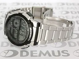 Стильні електронні годинники чоловічі наручні японські Оригінал Casio Collection AE-1000WD-1AVEF - мініатюра 3