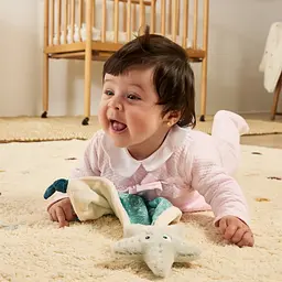 Подарунковий набір в коробці (текстильний комфортер та брязкальце) Miniland Baby Sea Gift (97360) - мініатюра 5