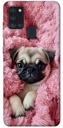 TPU чохол Demsky Мопс у ніжностях для Samsung Galaxy A21s