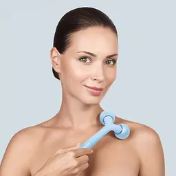 Ролик для обличчя та тіла Geske Sonic Facial & Body Roller електронний звуковий 4 в 1 аквамарин - мініатюра 6