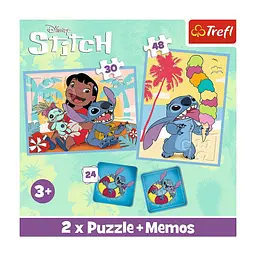 Пазл Trefl Lilo&Stitch Щасливі 2 in 1+memos (5900511935851) - мініатюра 5