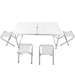 Стіл розкладний Market Union та 4 стільці 120 x 60 x 70 см