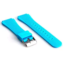 Силіконовий ремінець Watchbands Galaxy для Samsung Gear S3 Samsung Galaxy Watch 46mm - блакитний (WB001GALAXYLIGHTBLUE) - мініатюра 2