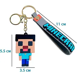 Брелок Watchbands Стів з Майнкрафт Steve Minecraft великий (KCHN-MNCRFT/02) - мініатюра 2