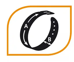 Нашийник для собак Ferplast Daytona C25/53 L чорний 2.5x45-53 см 75249917 - мініатюра 2
