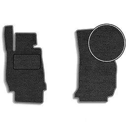 Ворсові килимки передні для BMW 3 (F30 / F31) 2011-2019 з підп'ятником 2 шт (Carrera)