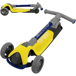 Триколісний самокат Best Scooter ЦБ-00245762 жовтий - мініатюра 6