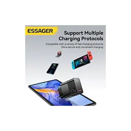 Зарядний пристрій 1xUSB-C + 1xUSB 33W Essager (ECTAC-PCB01-P) - мініатюра 5