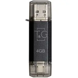 Флеш накопичувач USB 4Gb T&G Star TG009TC чорний Type-C / USB 2.0 (TG009TC-4GBK)