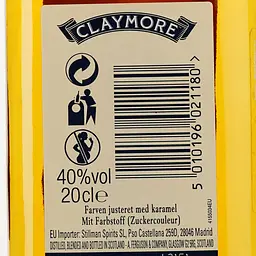 Віскі Claymore Blended Scotch Whisky, 40%, 0,2 л - мініатюра 3