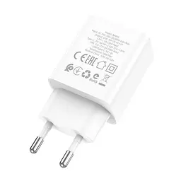 Блок живлення Адаптер мережевий Borofone Resource charger BA69A 2 виходи 20W білий - мініатюра 4