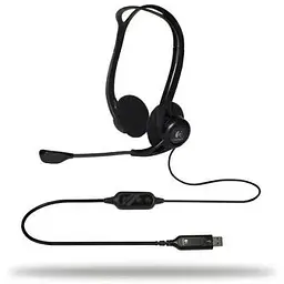 Гарнітура Logitech PC 960 USB Чорні (981-000100) - мініатюра 2