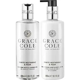  Набір для тіла Grace Cole White Nectarine & Pear Duo 300 мл / 300 мл - мініатюра 2