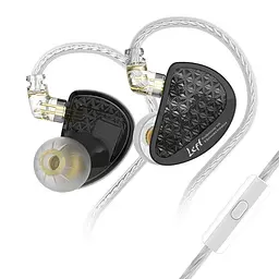 Наушники проводные KZ AS16 Pro с микрофоном black