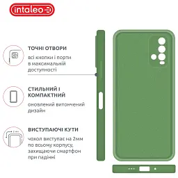 Чохол до мобільного телефона Intaleo SoftShell Xiaomi Redmi 9T Green (1283126564222) - мініатюра 4